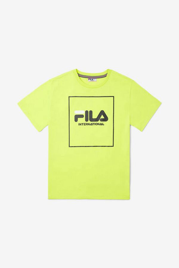 Camisetas Fila Niños Amarillo - Sleeve White - España 279345VUJ